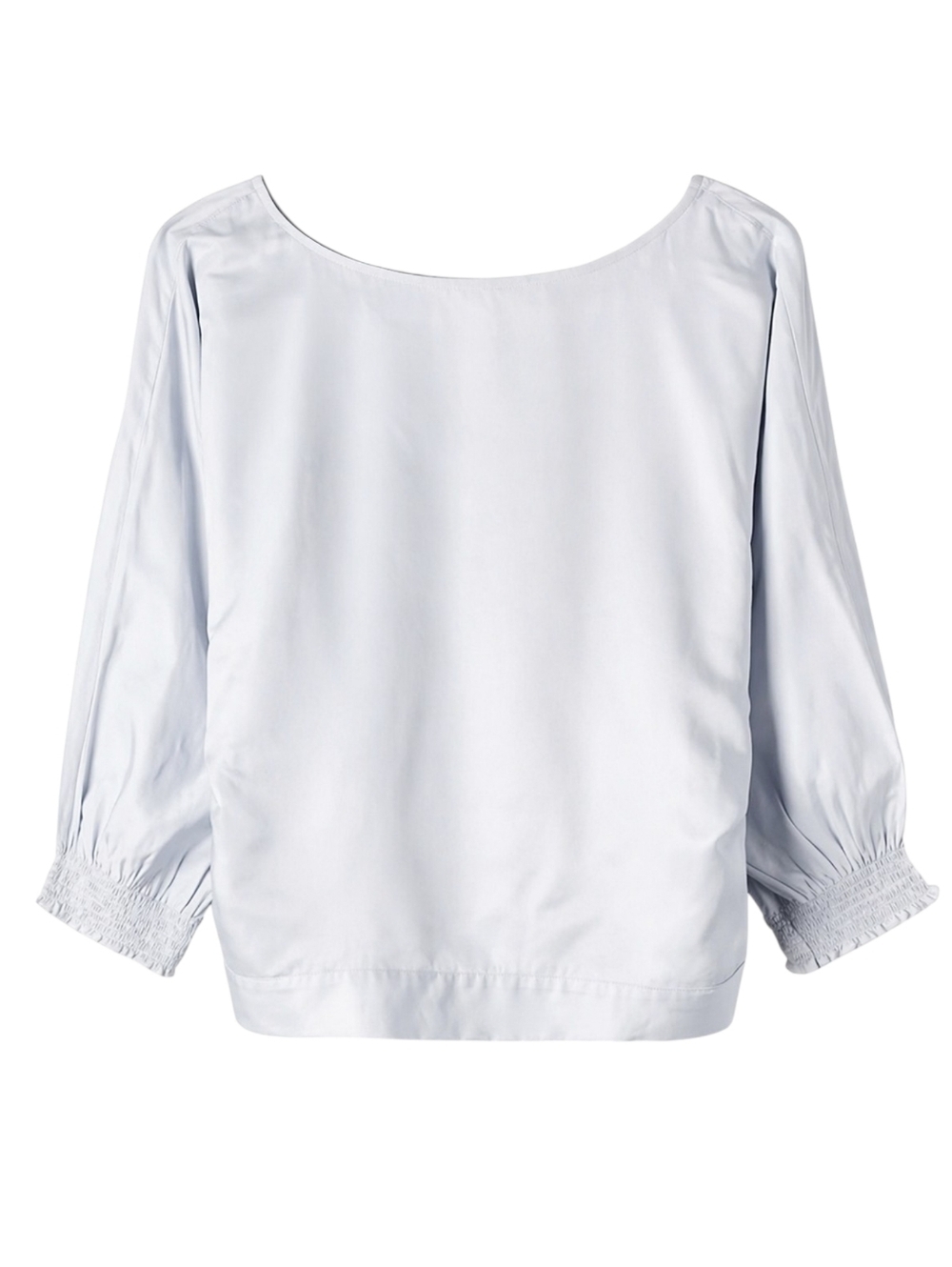 Aritzia Babaton Welsch Wrap Blouse Women XXS Blue Minimalist